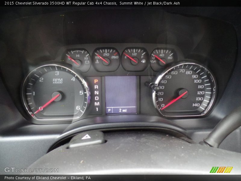 Summit White / Jet Black/Dark Ash 2015 Chevrolet Silverado 3500HD WT Regular Cab 4x4 Chassis
