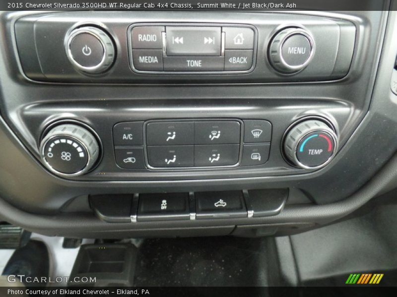 Summit White / Jet Black/Dark Ash 2015 Chevrolet Silverado 3500HD WT Regular Cab 4x4 Chassis