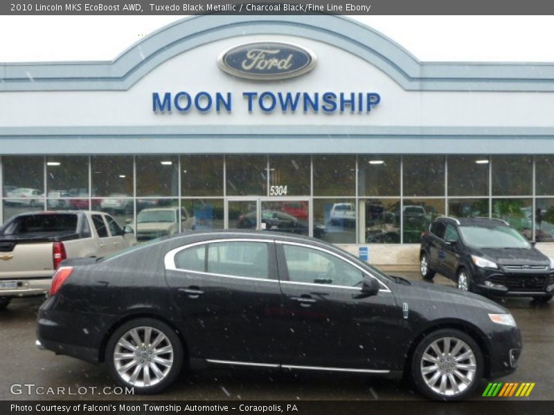 Tuxedo Black Metallic / Charcoal Black/Fine Line Ebony 2010 Lincoln MKS EcoBoost AWD