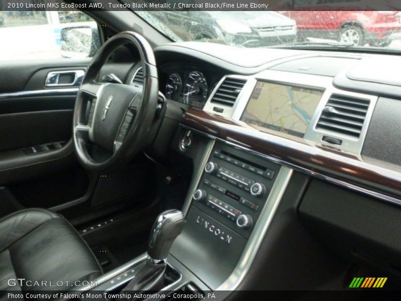 Tuxedo Black Metallic / Charcoal Black/Fine Line Ebony 2010 Lincoln MKS EcoBoost AWD