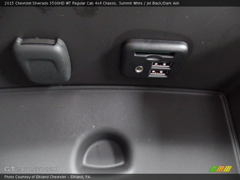Summit White / Jet Black/Dark Ash 2015 Chevrolet Silverado 3500HD WT Regular Cab 4x4 Chassis