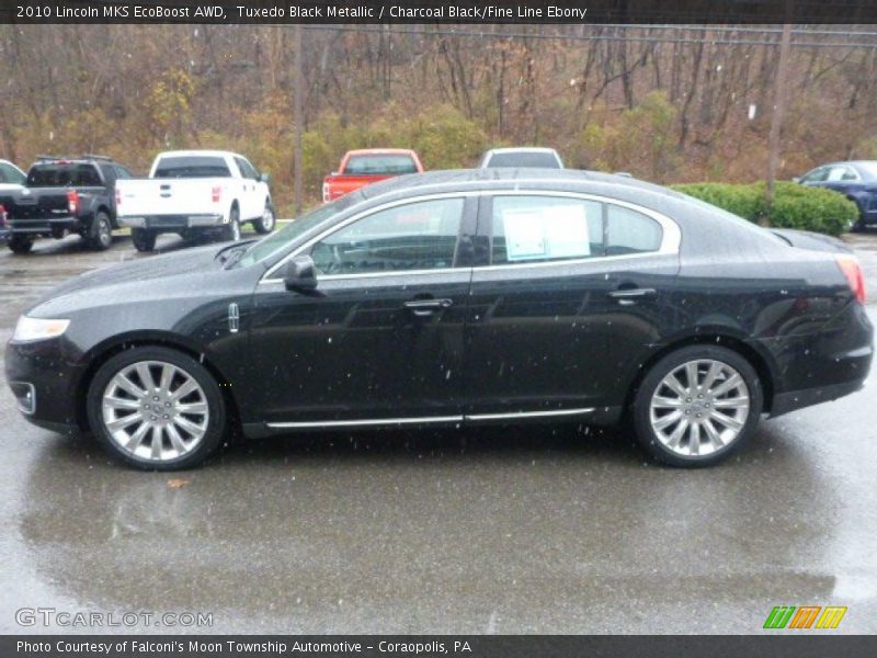 Tuxedo Black Metallic / Charcoal Black/Fine Line Ebony 2010 Lincoln MKS EcoBoost AWD
