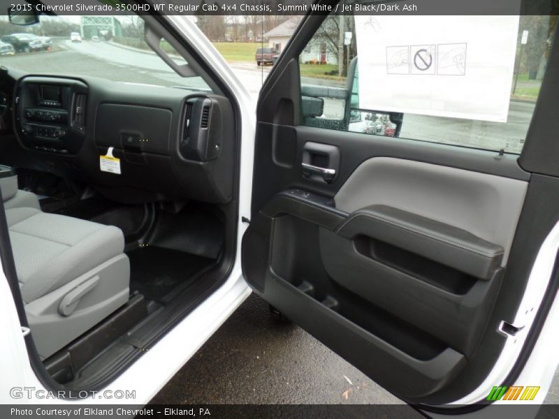 Summit White / Jet Black/Dark Ash 2015 Chevrolet Silverado 3500HD WT Regular Cab 4x4 Chassis