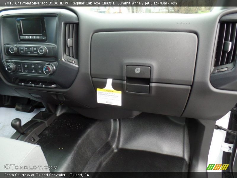 Summit White / Jet Black/Dark Ash 2015 Chevrolet Silverado 3500HD WT Regular Cab 4x4 Chassis