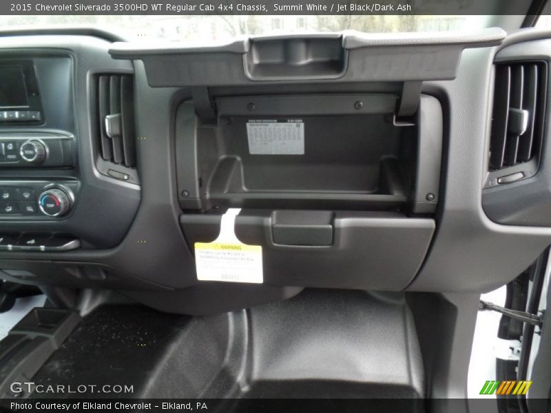 Summit White / Jet Black/Dark Ash 2015 Chevrolet Silverado 3500HD WT Regular Cab 4x4 Chassis