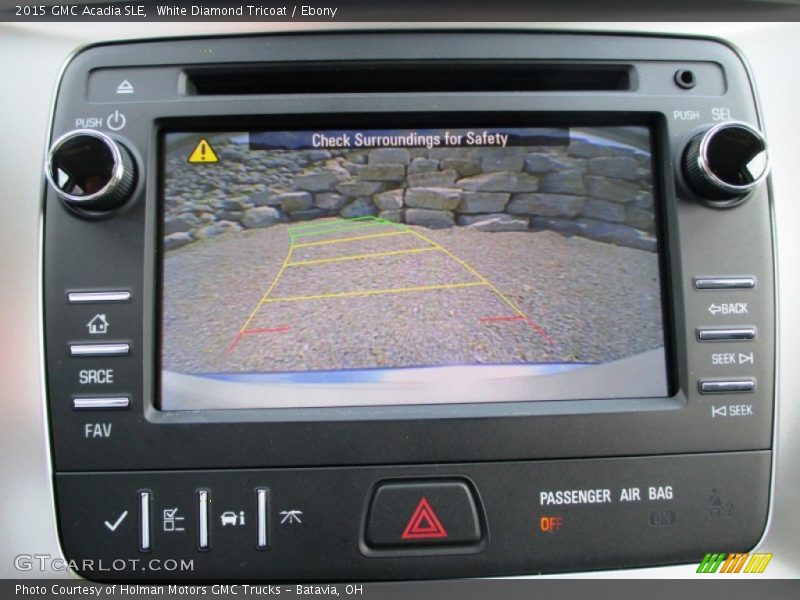 White Diamond Tricoat / Ebony 2015 GMC Acadia SLE