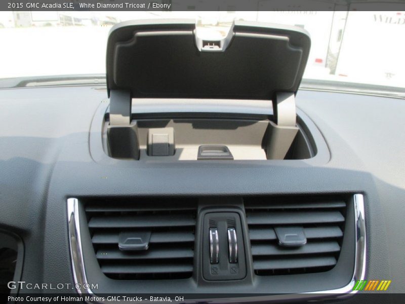 White Diamond Tricoat / Ebony 2015 GMC Acadia SLE