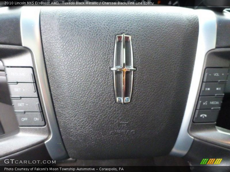Tuxedo Black Metallic / Charcoal Black/Fine Line Ebony 2010 Lincoln MKS EcoBoost AWD