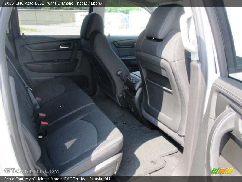 White Diamond Tricoat / Ebony 2015 GMC Acadia SLE
