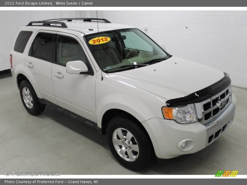 White Suede / Camel 2012 Ford Escape Limited