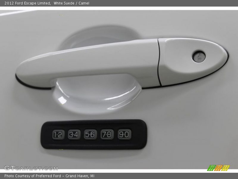 White Suede / Camel 2012 Ford Escape Limited