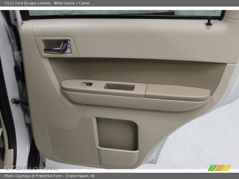 White Suede / Camel 2012 Ford Escape Limited