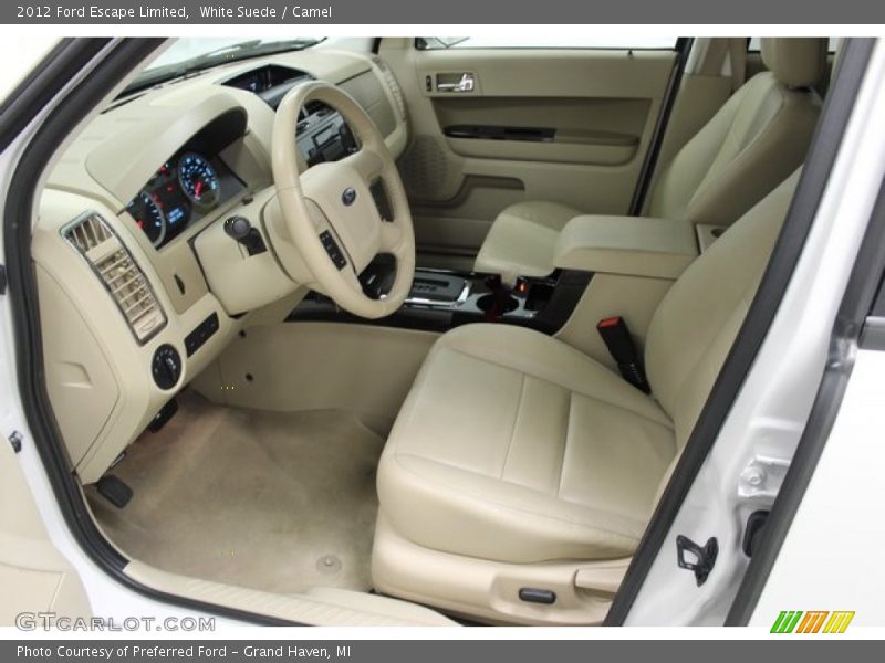 White Suede / Camel 2012 Ford Escape Limited