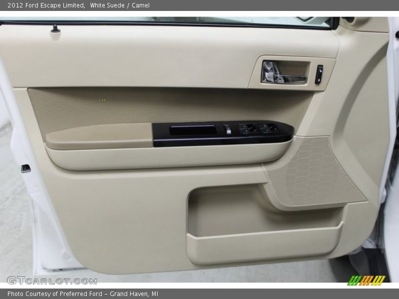 White Suede / Camel 2012 Ford Escape Limited