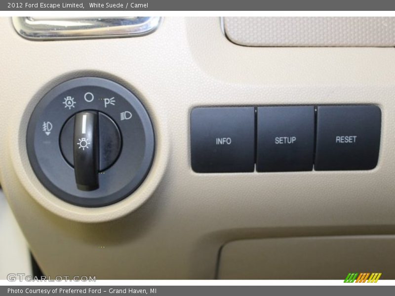 White Suede / Camel 2012 Ford Escape Limited