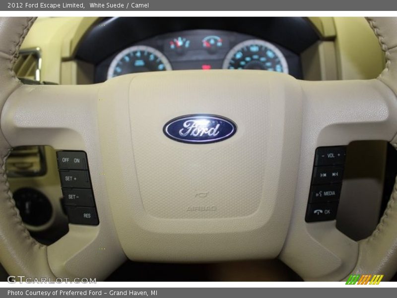 White Suede / Camel 2012 Ford Escape Limited