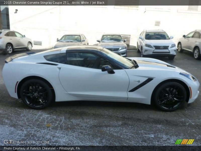 Arctic White / Jet Black 2015 Chevrolet Corvette Stingray Coupe Z51