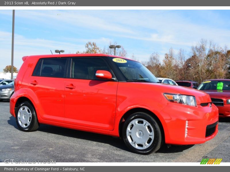 Absolutly Red / Dark Gray 2013 Scion xB
