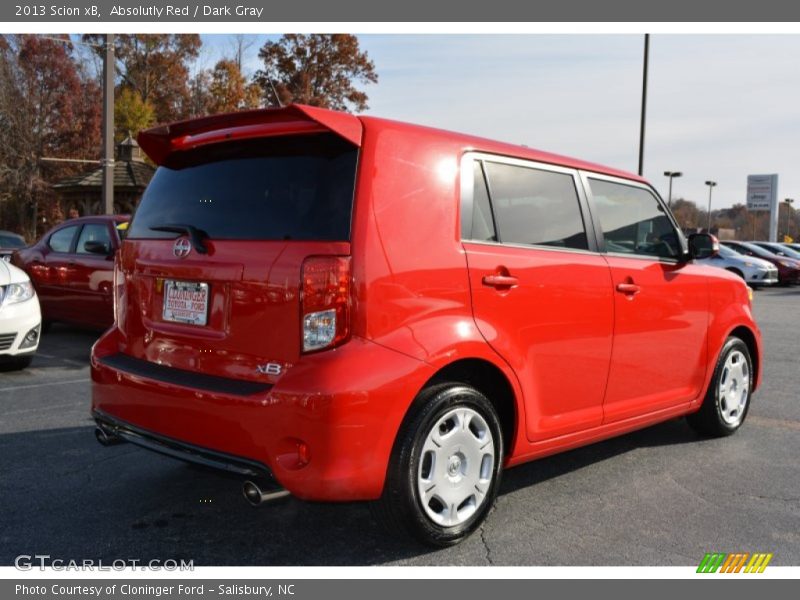Absolutly Red / Dark Gray 2013 Scion xB
