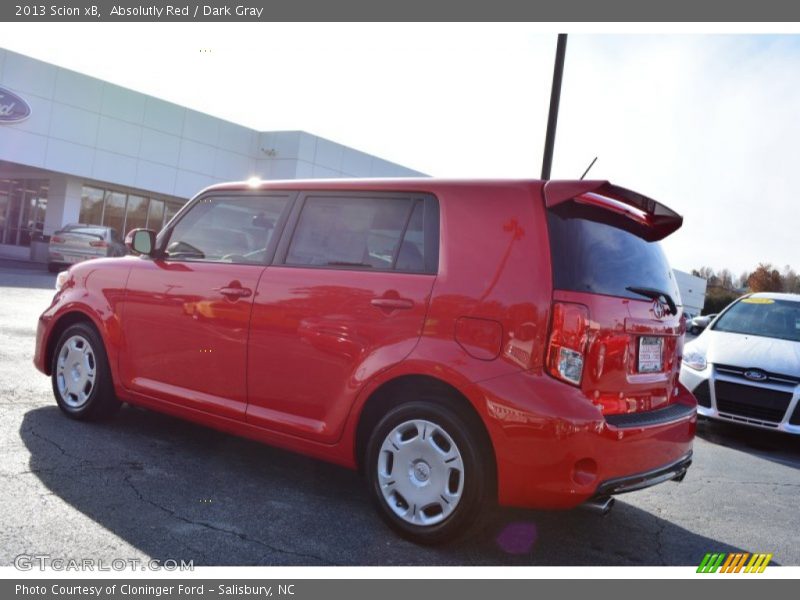 Absolutly Red / Dark Gray 2013 Scion xB