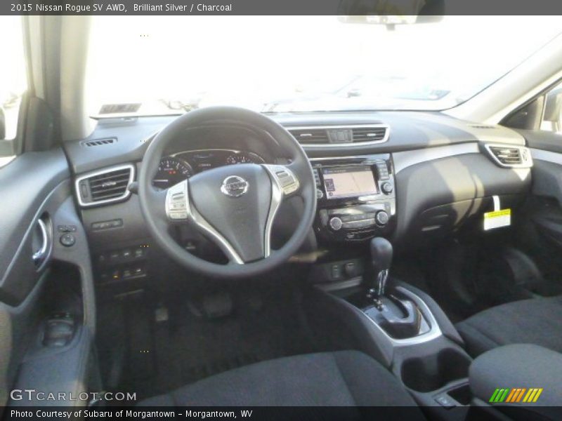 Brilliant Silver / Charcoal 2015 Nissan Rogue SV AWD