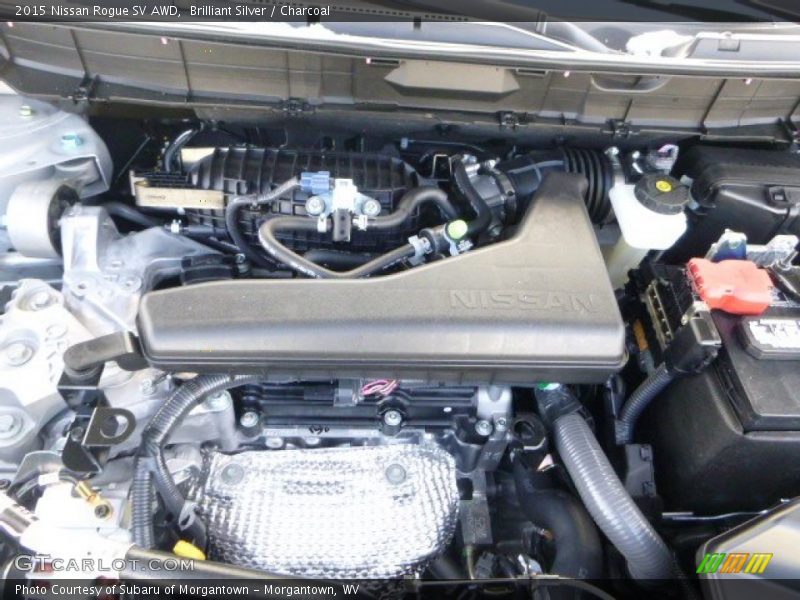 Brilliant Silver / Charcoal 2015 Nissan Rogue SV AWD