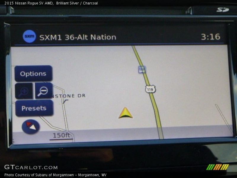 Brilliant Silver / Charcoal 2015 Nissan Rogue SV AWD