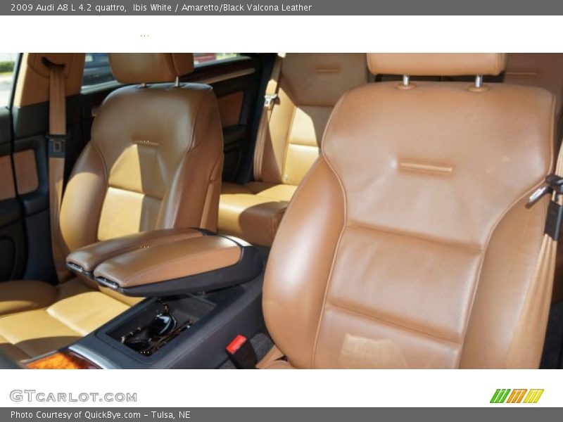 Ibis White / Amaretto/Black Valcona Leather 2009 Audi A8 L 4.2 quattro