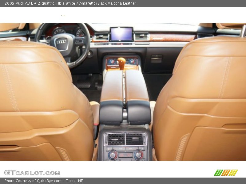 Ibis White / Amaretto/Black Valcona Leather 2009 Audi A8 L 4.2 quattro