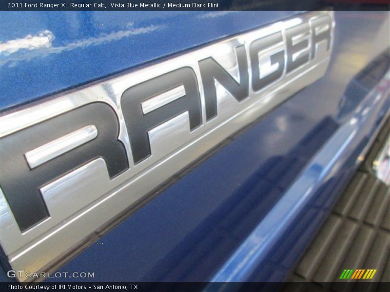 Vista Blue Metallic / Medium Dark Flint 2011 Ford Ranger XL Regular Cab