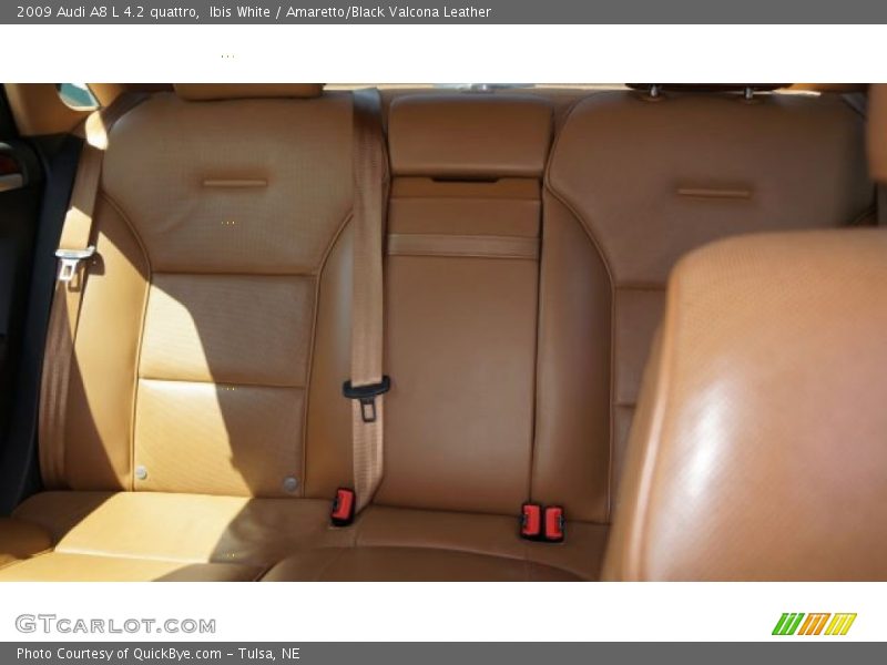 Ibis White / Amaretto/Black Valcona Leather 2009 Audi A8 L 4.2 quattro