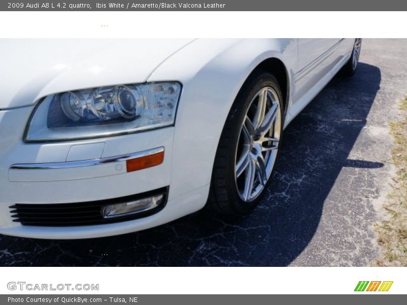 Ibis White / Amaretto/Black Valcona Leather 2009 Audi A8 L 4.2 quattro