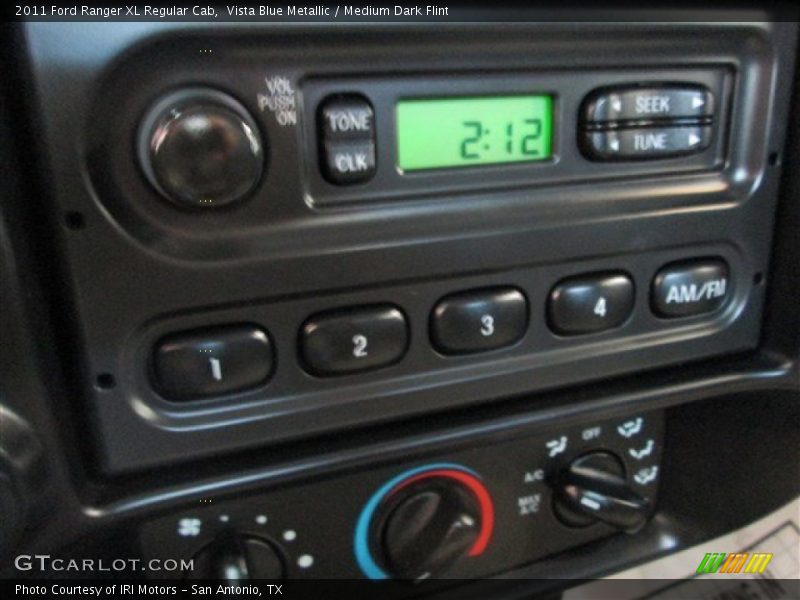 Vista Blue Metallic / Medium Dark Flint 2011 Ford Ranger XL Regular Cab