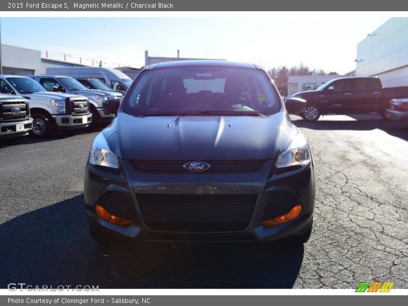 Magnetic Metallic / Charcoal Black 2015 Ford Escape S
