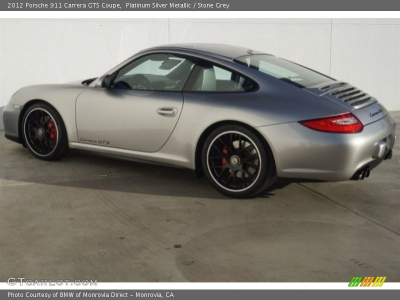 Platinum Silver Metallic / Stone Grey 2012 Porsche 911 Carrera GTS Coupe