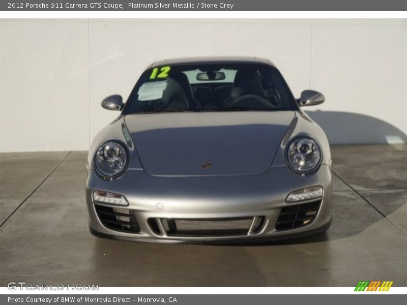 Platinum Silver Metallic / Stone Grey 2012 Porsche 911 Carrera GTS Coupe