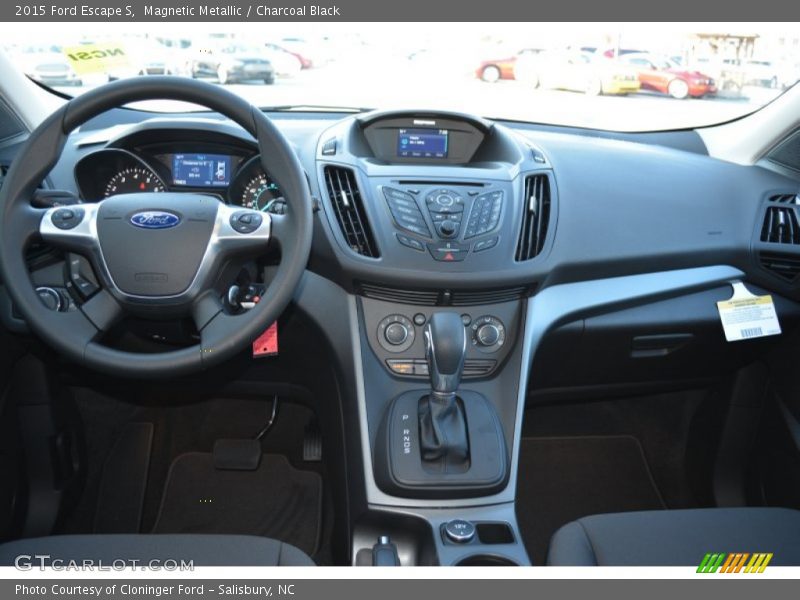 Magnetic Metallic / Charcoal Black 2015 Ford Escape S