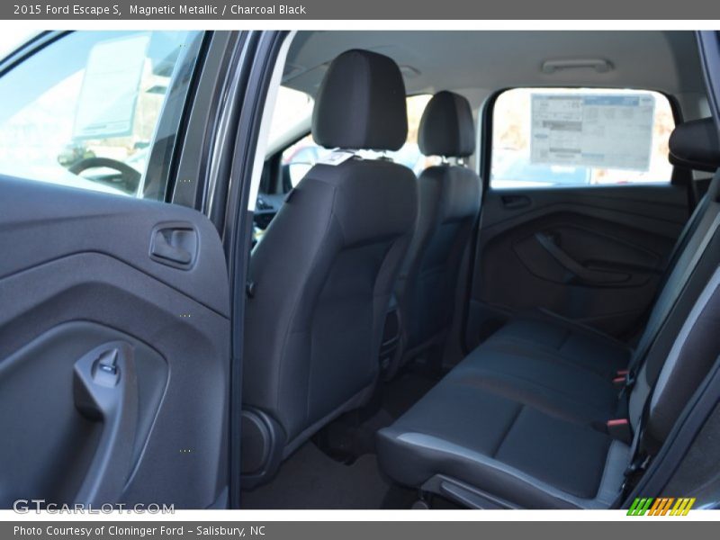 Magnetic Metallic / Charcoal Black 2015 Ford Escape S