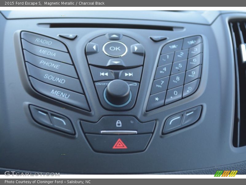 Magnetic Metallic / Charcoal Black 2015 Ford Escape S