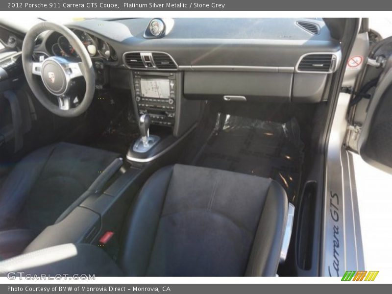 Platinum Silver Metallic / Stone Grey 2012 Porsche 911 Carrera GTS Coupe