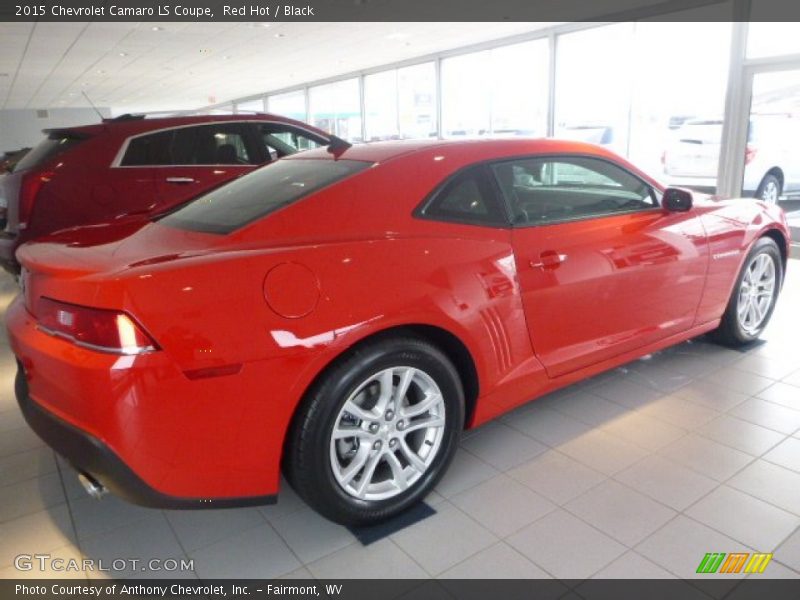 Red Hot / Black 2015 Chevrolet Camaro LS Coupe