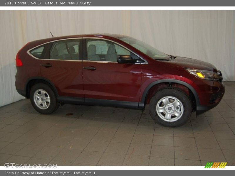 Basque Red Pearl II / Gray 2015 Honda CR-V LX