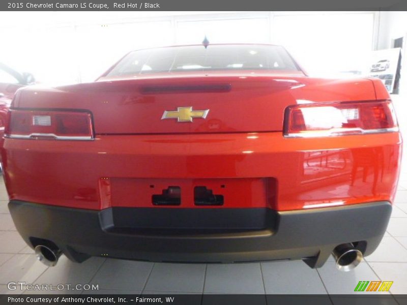 Red Hot / Black 2015 Chevrolet Camaro LS Coupe