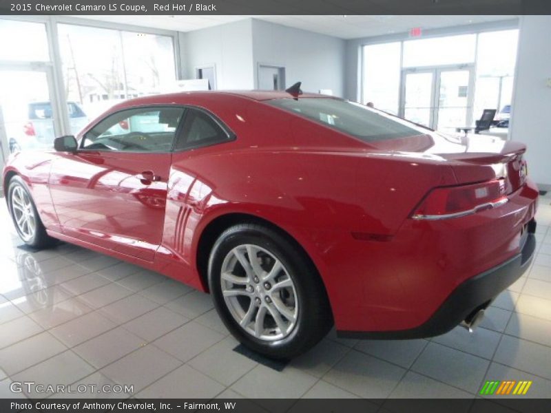 Red Hot / Black 2015 Chevrolet Camaro LS Coupe