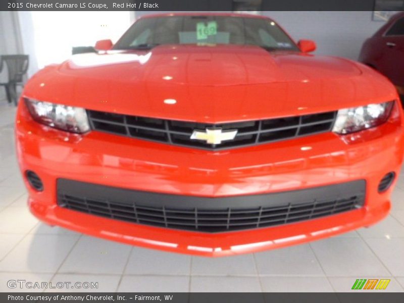 Red Hot / Black 2015 Chevrolet Camaro LS Coupe