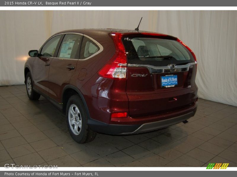 Basque Red Pearl II / Gray 2015 Honda CR-V LX