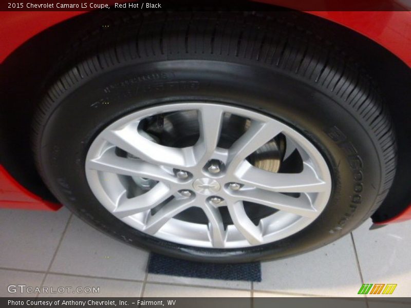 Red Hot / Black 2015 Chevrolet Camaro LS Coupe