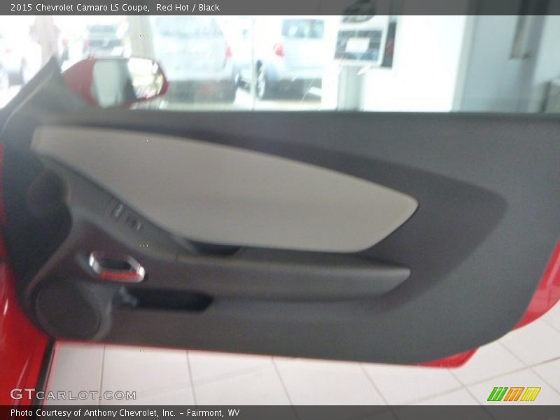 Red Hot / Black 2015 Chevrolet Camaro LS Coupe