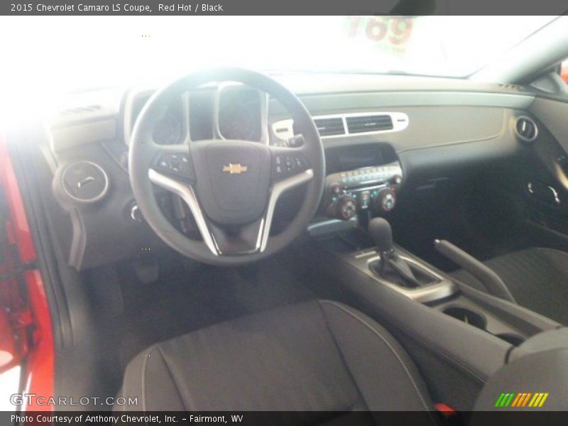 Red Hot / Black 2015 Chevrolet Camaro LS Coupe