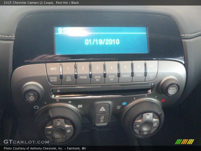 Red Hot / Black 2015 Chevrolet Camaro LS Coupe
